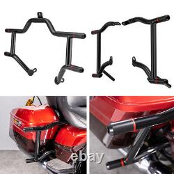1.25 Engine Guard + Saddlebag Crash Bar for Harley Road King Street Glide 09-23