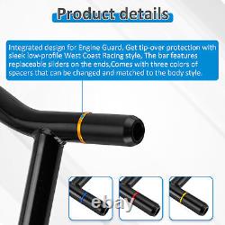 1.25 Engine Guard + Saddlebag Crash Bar for Harley Road King Street Glide 09-23