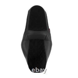 1-Piece Full Set Seat Black For Harley TOURING STREET GLIDE ROAD KING 1997-2007
