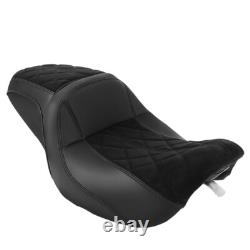 1-Piece Full Set Seat Black For Harley TOURING STREET GLIDE ROAD KING 1997-2007