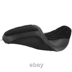 1-Piece Full Set Seat Black For Harley TOURING STREET GLIDE ROAD KING 1997-2007