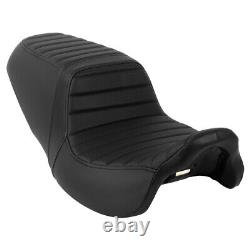 1-Piece Seat Full Black For Harley Touring Road King Road Electra Street Glide