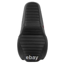 1-Piece Seat Full Black For Harley Touring Road King Road Electra Street Glide