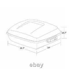 10.7 Chopped Pack Trunk Fit For Harley Tour Pak Road King Street Glide 97-13 12