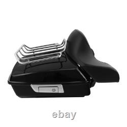 10.7 Chopped Trunk Backrest Pad Luggage Rack Road King Street Glide 2014-Later