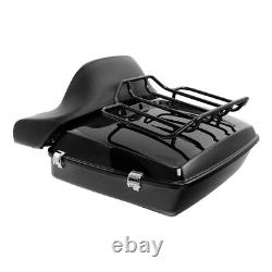 10.7'' Chopped Trunk Pad Mount Rack Fit For Harley Road King Street Glide 97-08