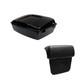 10.7 Chopped Trunk Withbackrest Black Latches For 97-13 Road King Street Glide