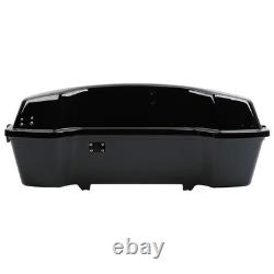 10.7 Chopped Trunk withBackrest Black Latches For 97-13 Road King Street Glide