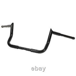 10 APE HANGER HANDLEBAR 4 FOR HARLEY SOFTAIL TOURING ROAD KING STREET1.5 Black
