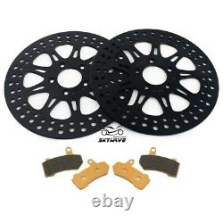 11.8 Front Brake Rotors Pads Touring Electra Glide Road King Street Glide FLTRX