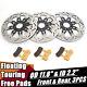 11.8 Front Rear Brake Rotors Pads Touring Electra Glide Road King Street Glide