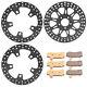 11.8 Front Rear Brake Rotors Pads Touring Road King Street Glide Electra Glide