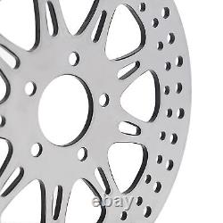 11.8 Front Rear Brake Rotors Pads for Harley Touring Road King Street Glide 14+