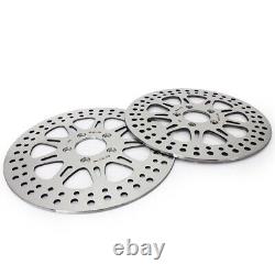 11.8 Polish Front Brake Rotors Pads Touring Street Glide Road King FLHT FLHTCU