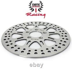 11.8 Polish Front Brake Rotors Pads Touring Street Glide Road King FLHT FLHTCU