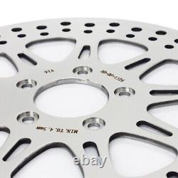 11.8 Polish Front Brake Rotors Pads Touring Street Glide Road King FLHT FLHTCU