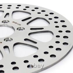 11.8 Polish Front Brake Rotors Pads Touring Street Glide Road King FLHT FLHTCU