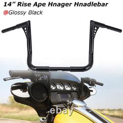 12 14 16 Rise Ape Hanger Handlebar For Harley Road King Electra Street Glide 82+