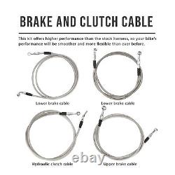 12 Handlebar Extension Clutch Cable Kit for 14-15 Road King Street Glide WithABS