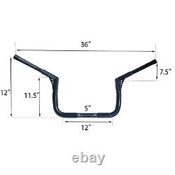 12 Rise Ape Hanger HandleBar For Harley Touring Road Electra Glide Street King