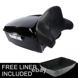 13.7'' King Trunk Backrest Fit For Harley Touring Road King Street Glide 2014-26