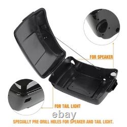 13.7 King Trunk W Black Latches For Touring Road King Street Glide 2014 Later