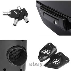 13.7 King Trunk W Black Latches For Touring Road King Street Glide 2014 Later