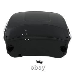 13 7 Matte Black King Trunk for Harley Touring Road King Street Glide 2014 Later