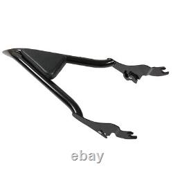 16 Backrest Sissy Bar Black For Touring 2009-2021 Road King Street Glide