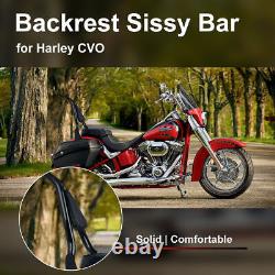 16 Backrest Sissy Bar For Harley CVO Road Glide Street Touring Road King 09-23