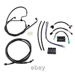 16 Black Extended Stainless Cable Brake Line Road King Street Glide Road Glide