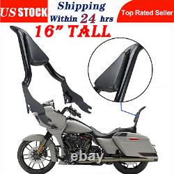 16 Tall Backrest Sissy Bar For Harley CVO Road Glide Street Touring Road King