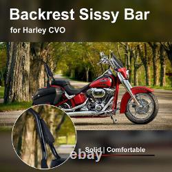 16 Tall Backrest Sissy Bar For Harley Touring CVO Road Street Glide Road King