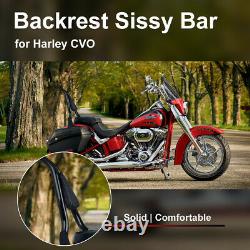 16 Tall Backrest Sissy Bar for Harley CVO Road Glide Street Touring Road King