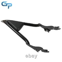 16Tall Backrest Sissy Bar For CVO Touring Road King Glide Street Glide Black