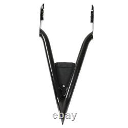 16Tall Backrest Sissy Bar For CVO Touring Road King Glide Street Glide Black