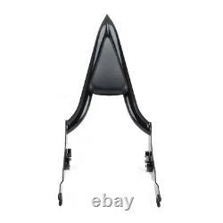 16inch Backrest Sissy Bar Fit For Harley CVO Road Glide Street Touring Road King