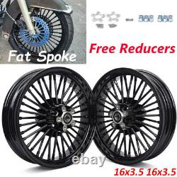 16x3.5 Fat Spoke Wheels for Harley Touring Electra Glide Road King Street Glide