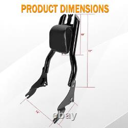 17 Sissy Bar Backrest for 09-24 Harley CVO Ultra Road King Street Electra Glide