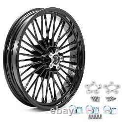 18 Fat Spoke Wheel Front Rim Dual Disc for Harley Road King Street Glide 00-07