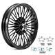 18 Fat Spoke Wheel Front Rim Dual Disc For Harley Road King Street Glide 00-07