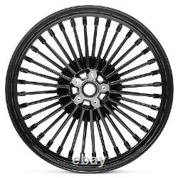 18 Fat Spoke Wheel Front Rim Dual Disc for Harley Road King Street Glide 00-07