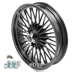 18 Fat Spoke Wheel Front Rim Dual Disc for Harley Road King Street Glide 00-07