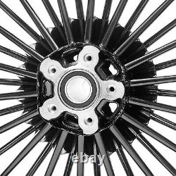 18 Fat Spoke Wheel Front Rim Dual Disc for Harley Road King Street Glide 00-07