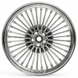 18x3.5 Fat Spoke Front Wheel for Harley Touring Road King Street Glide 2000-2008