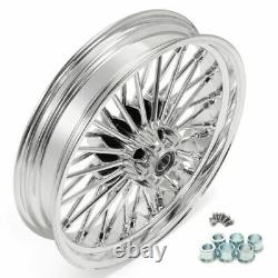 18x3.5 Fat Spoke Front Wheel for Harley Touring Road King Street Glide 2000-2008