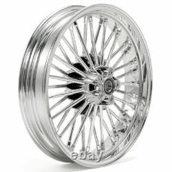 18x3.5 Fat Spoke Front Wheel for Harley Touring Road King Street Glide 2000-2008