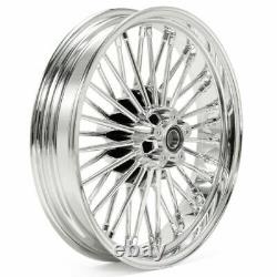 18x3.5 Fat Spoke Front Wheel for Harley Touring Road King Street Glide 2000-2008