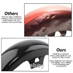 19'' Vivid Black Front Fender For Harley Touring Street Glide Road King 2014-up