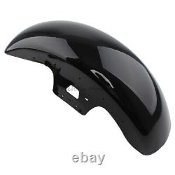 19'' Vivid Black Front Fender For Harley Touring Street Glide Road King 2014-up